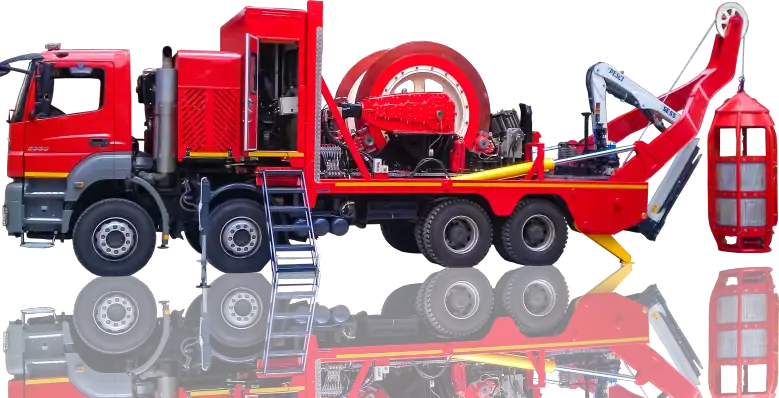 Ultra Deep Level Mobile Mine Rescue Vehicle 